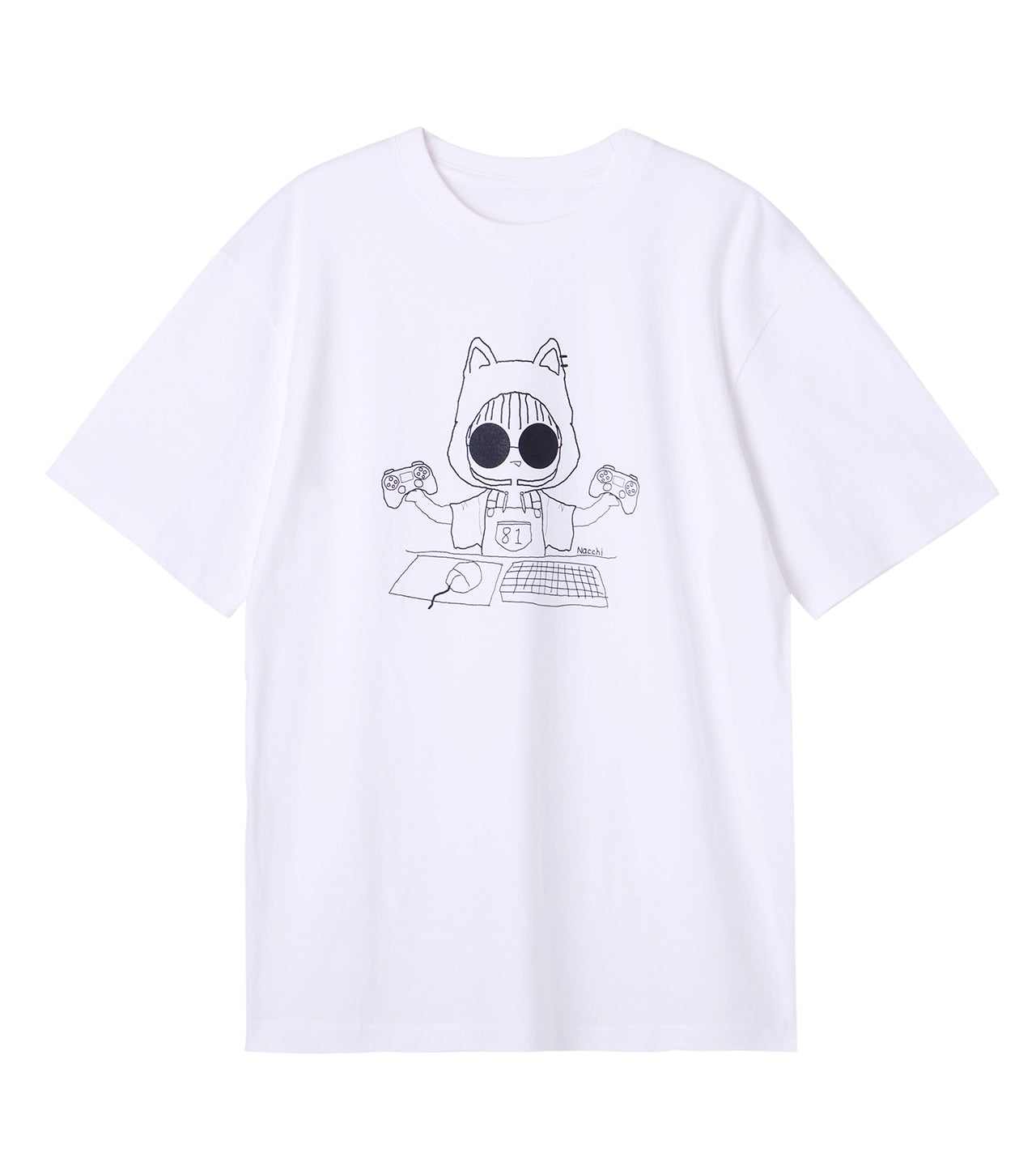 NACCHI - DRAWING TSHIRTS WHITE