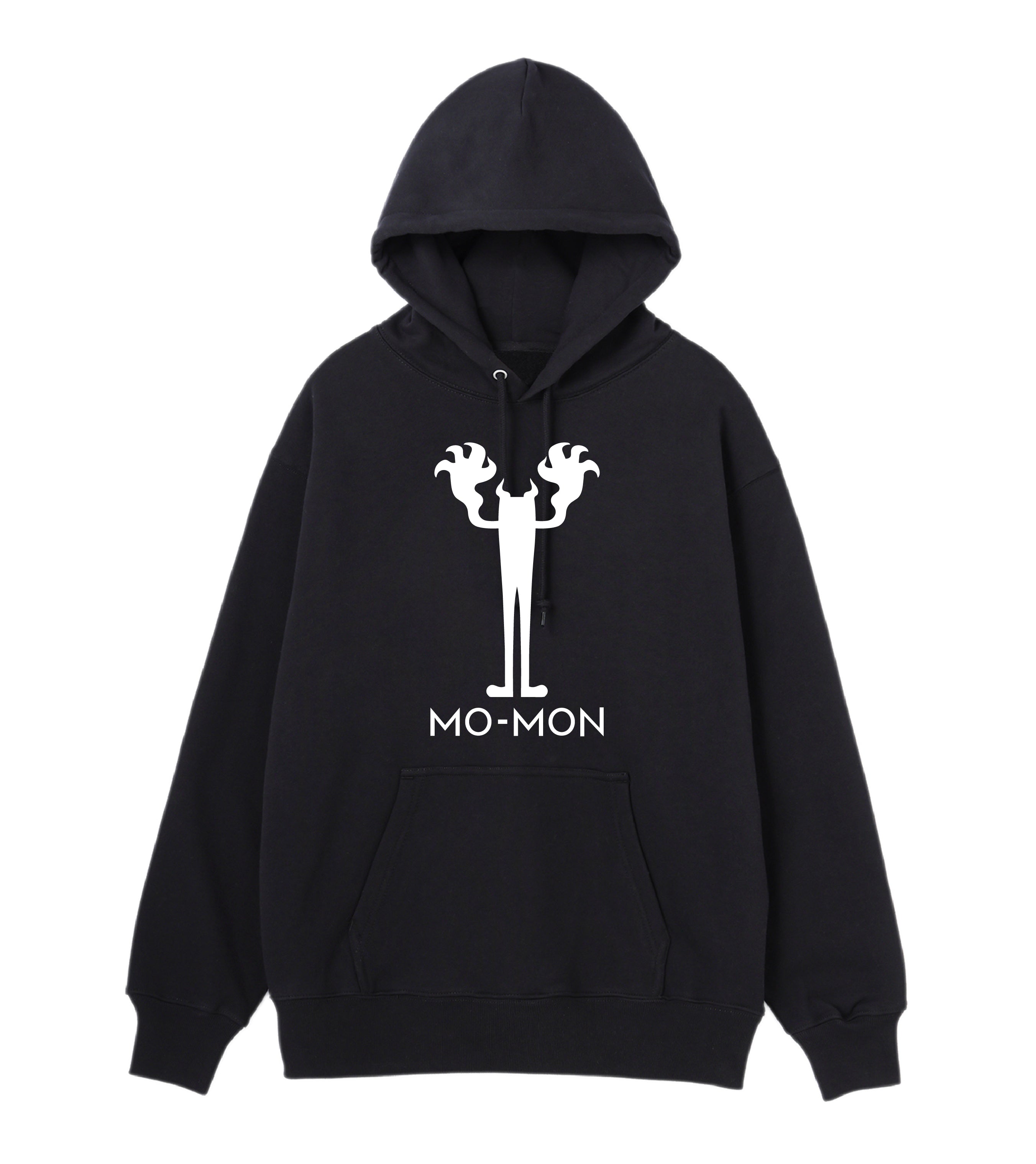 MO-MON- LOGO HOODIE BLACK