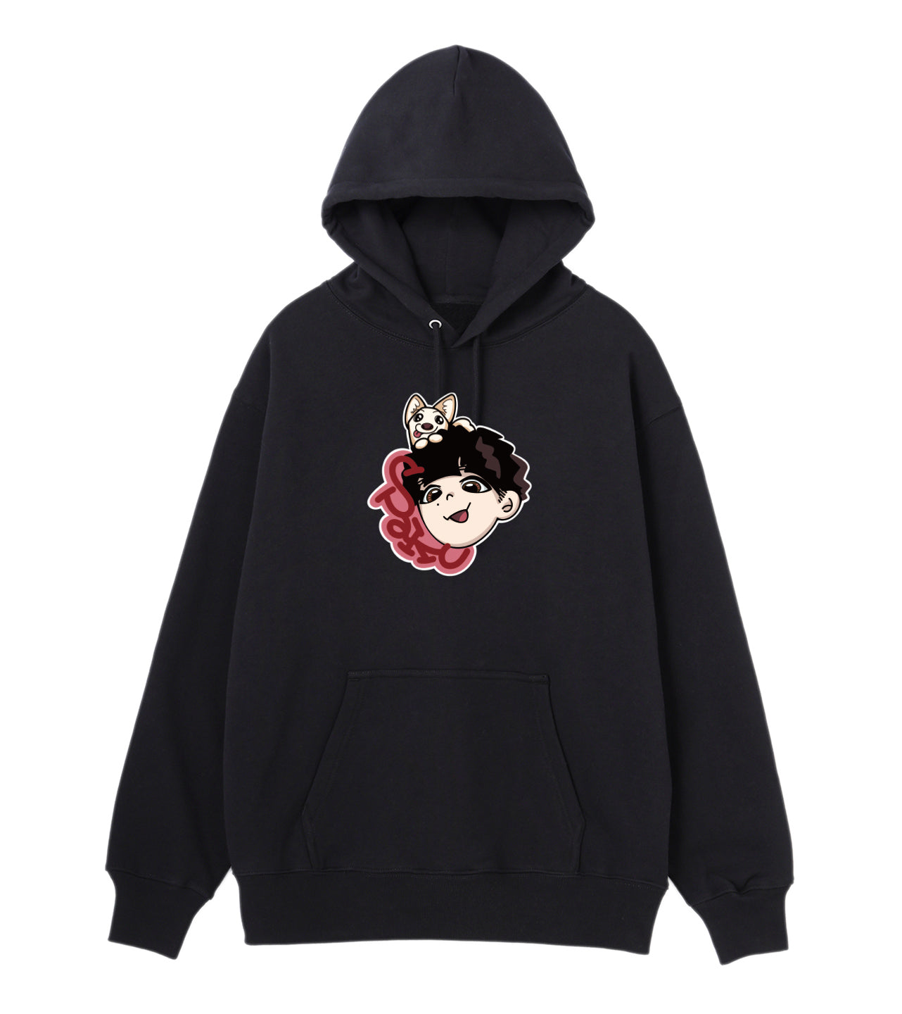 SAKU-GRAPHIC HOODIE BLACK