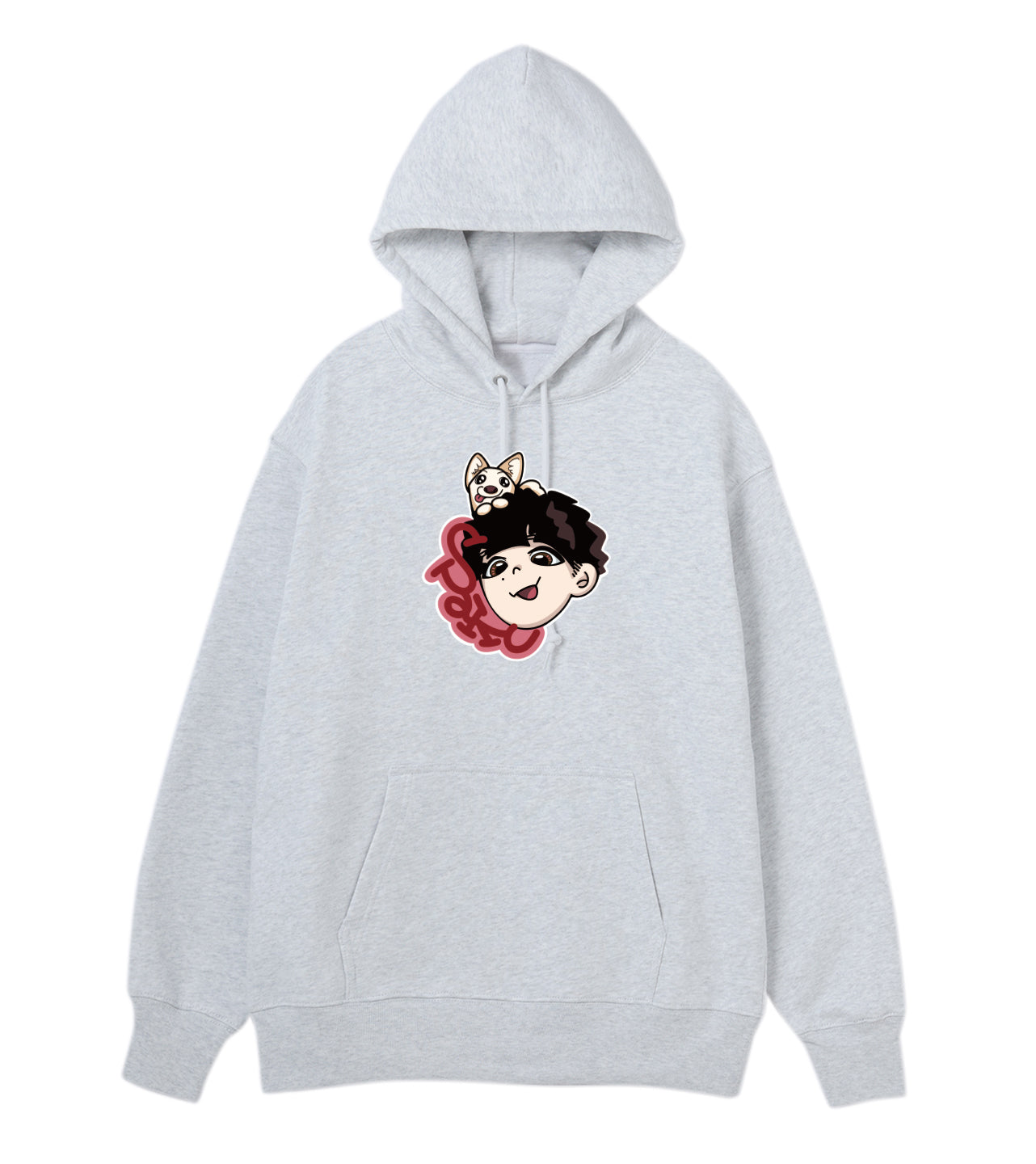 SAKU-GRAPHIC HOODIE GRAY