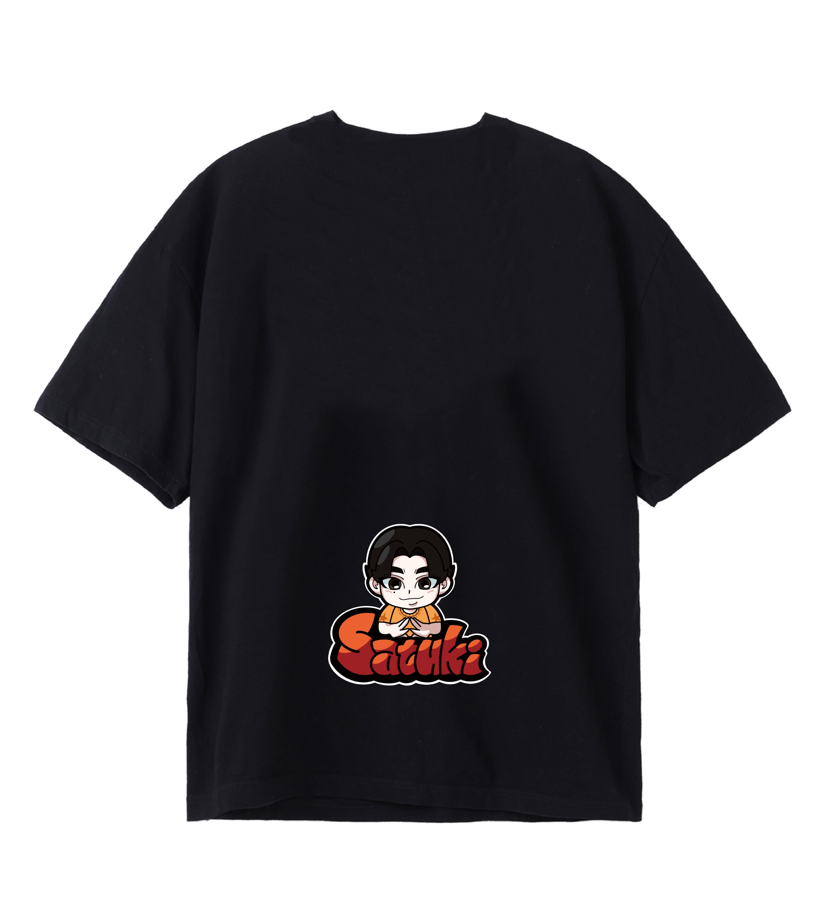 SATUKI-GRAPHIC TSHIRT BLACK×ORANGE