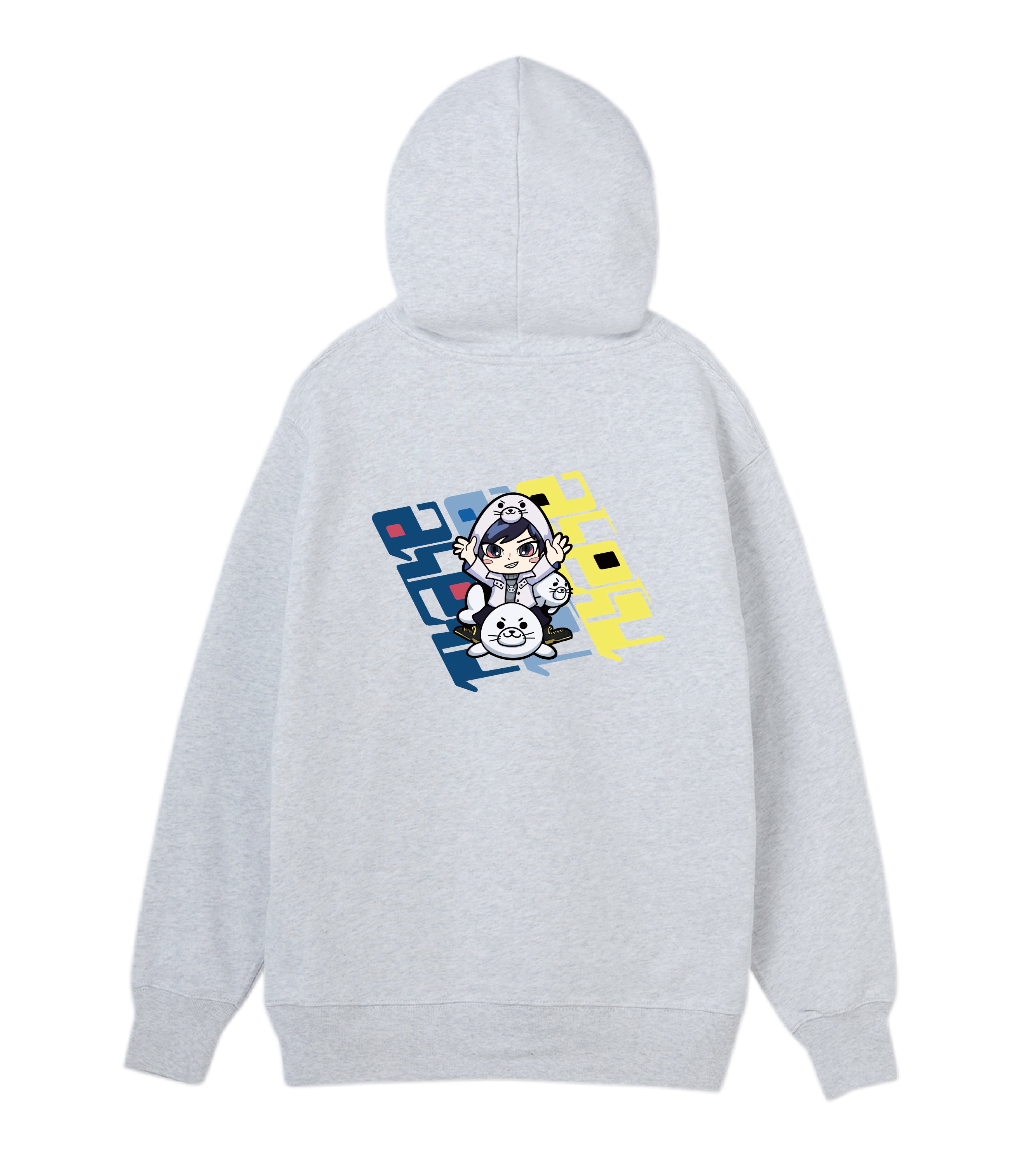 ALELU - PRINTED HOODIE GRAY