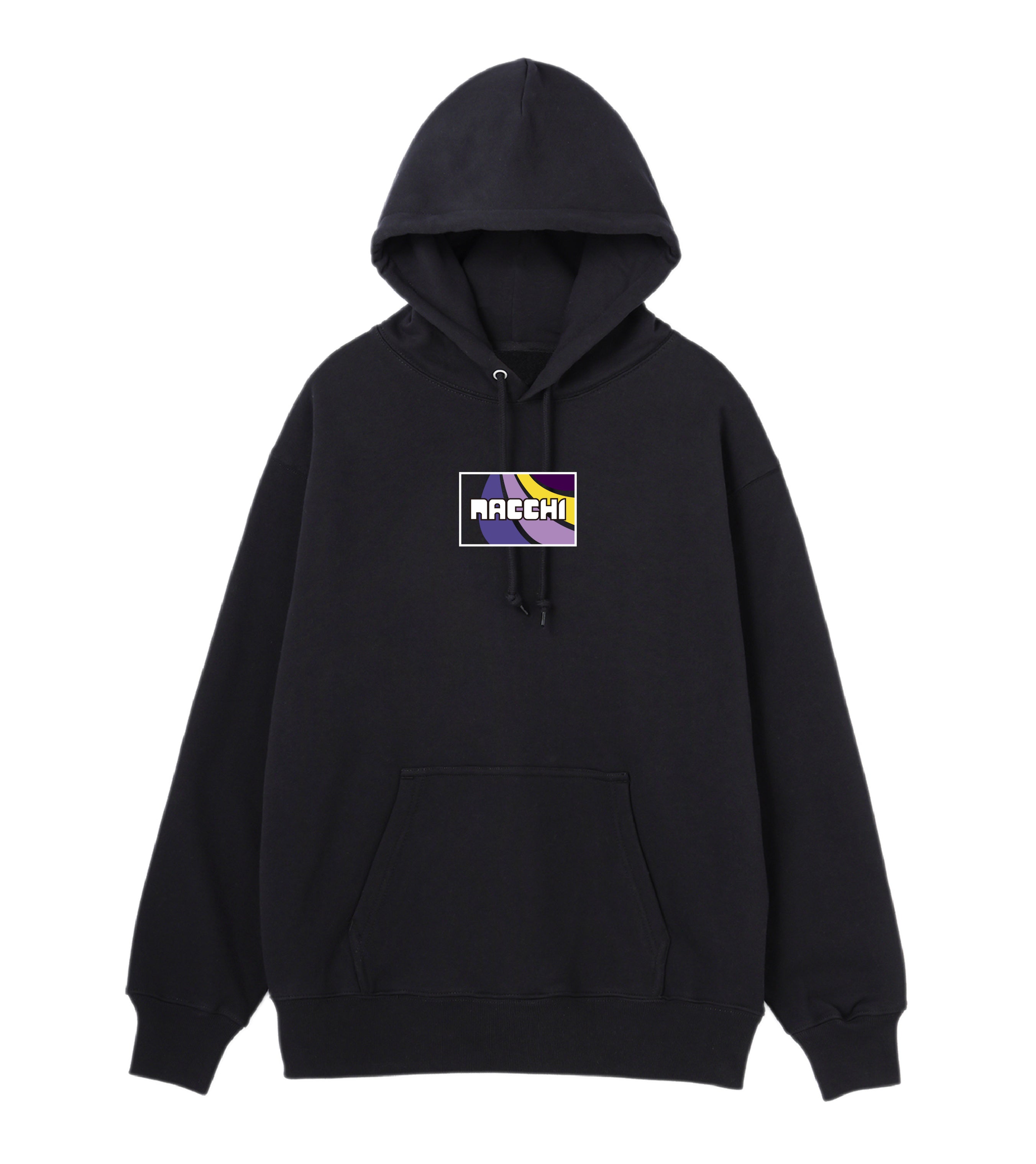 NACCHI-GRAPHIC HOODIE BLACK