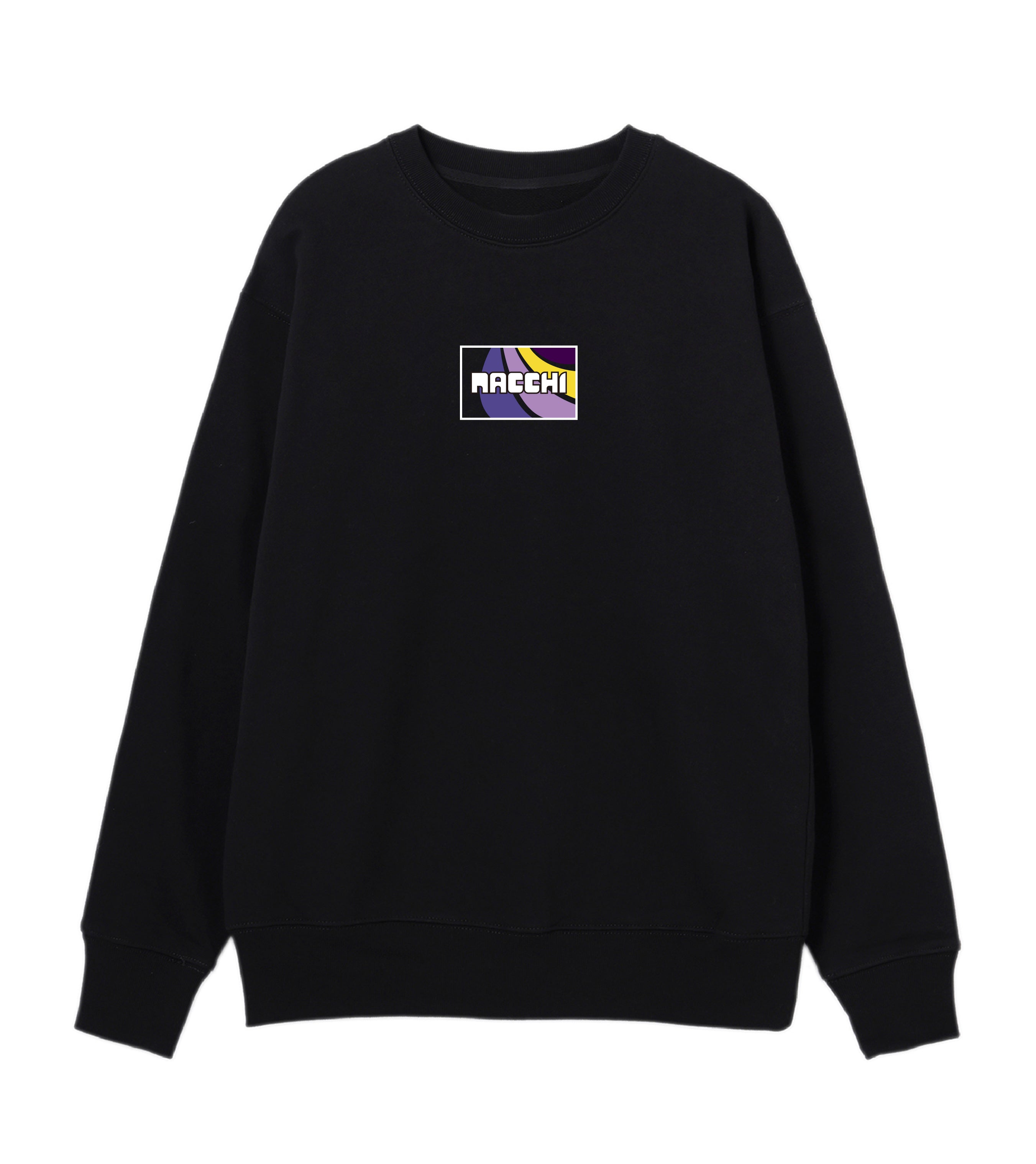 NACCHI-GRAPHIC PULLOVER BLACK