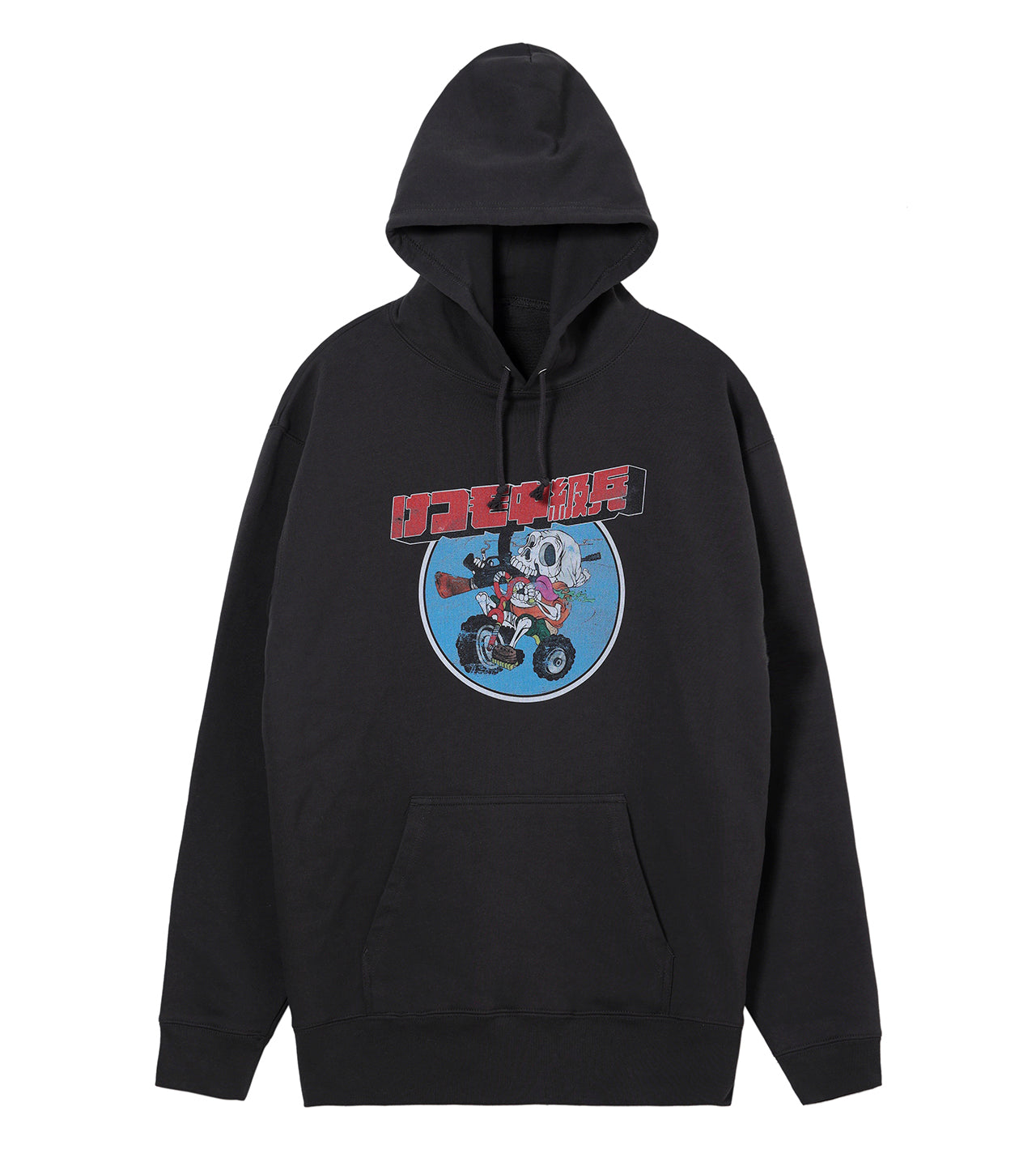 けつ毛中級兵(サイン入り) - GRAPHIC HOODIE FADE BLACK