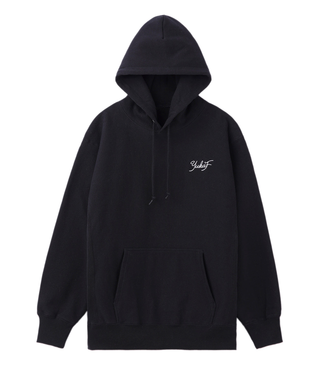 YukaF - PRINTED HOODIE BLACK