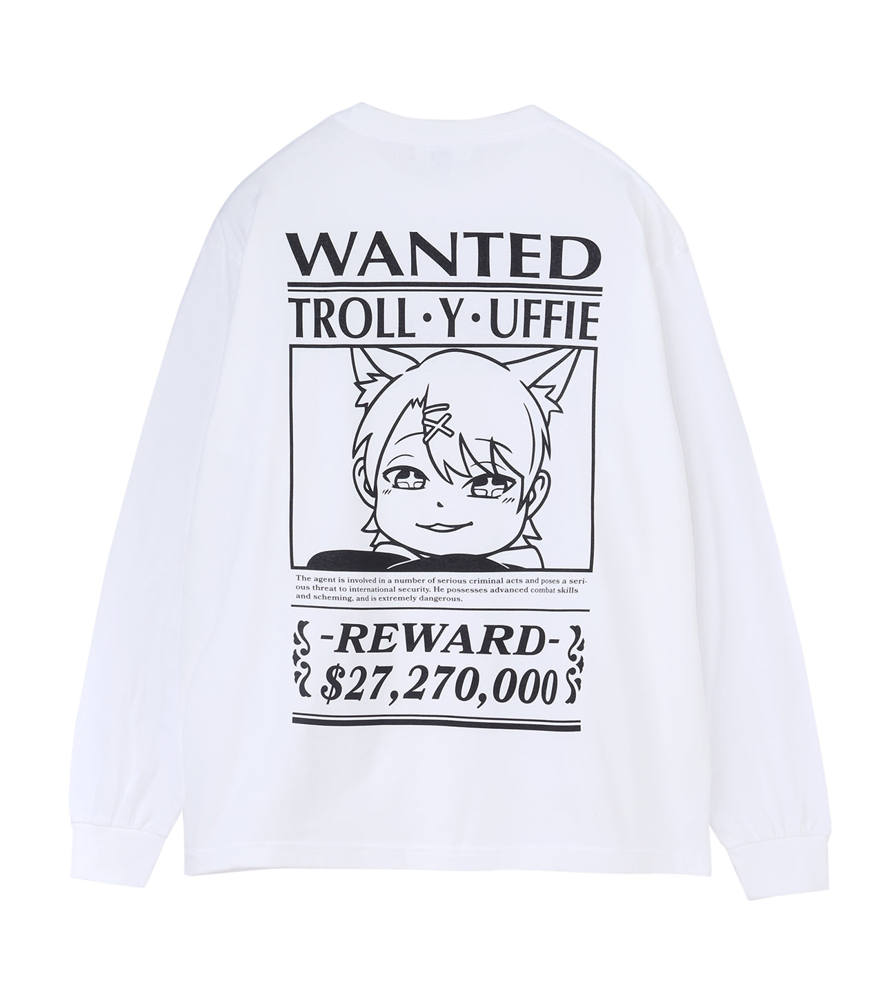 TROLL L/S TSHIRT - WHITE